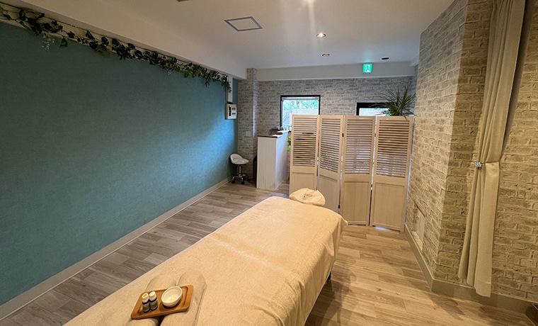 青と緑に包まれた癒しの空間